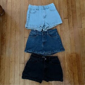 pacsun bundle of mom shorts (3) in size 25